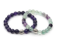 Load image into Gallery viewer, Amethyst & Rainbow Fluorite