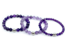 Load image into Gallery viewer, Amethyst Bracelet (light purple)