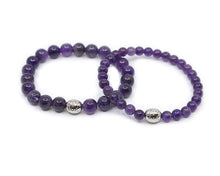 Load image into Gallery viewer, Amethyst Bracelet (Dark Purple)