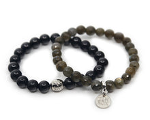 Load image into Gallery viewer, Black Tourmaline & Labradorite