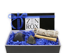 Load image into Gallery viewer, Shungite & Pyrite (Small) with Sage & Palo Santo - Small