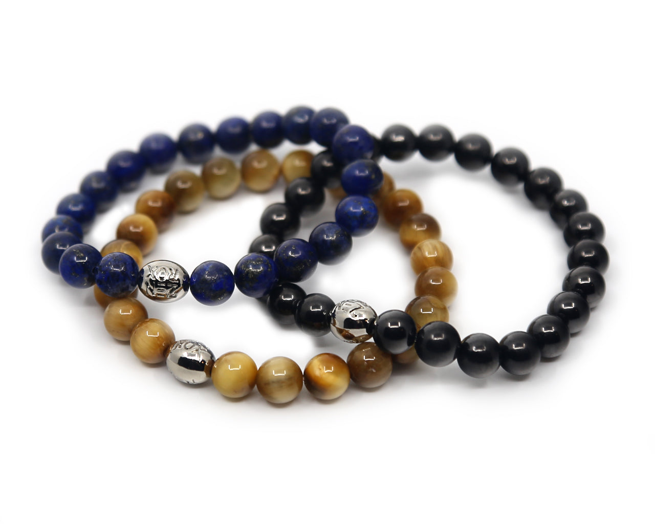 Golden Tiger's Eye, Shungite Lapis Lazuli