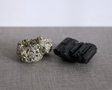 Load image into Gallery viewer, Black Tourmaline & Pyrite with Sage & Palo Santo