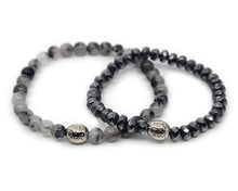 Load image into Gallery viewer, Rutilated Quartz & Hematite