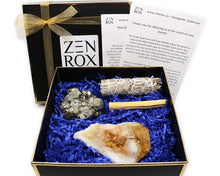 Load image into Gallery viewer, Pyrite & Citrine with Sage & Palo Santo