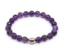 Load image into Gallery viewer, Amethyst Faceted Bracelet (Dark Purple)