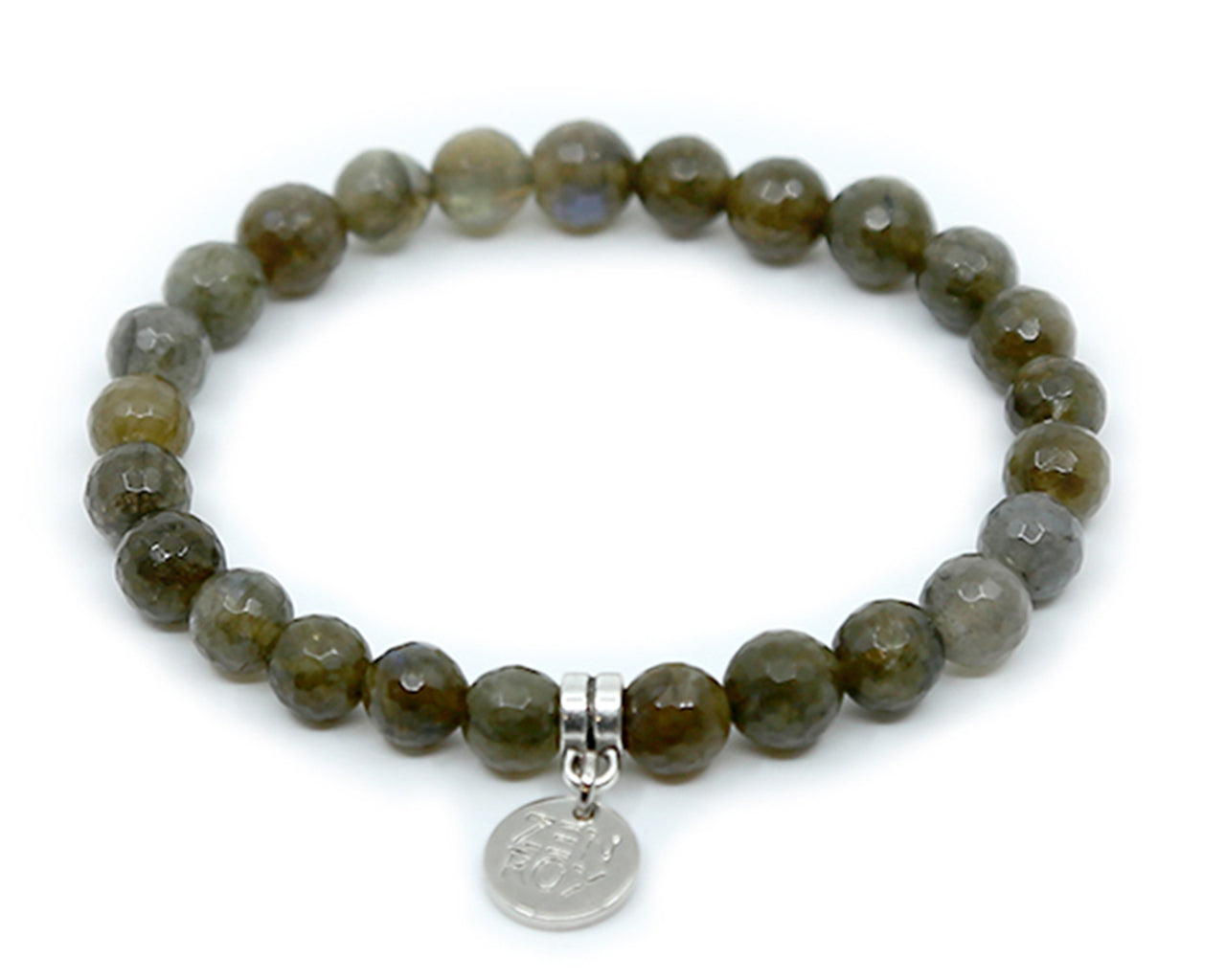 Labradorite Natural Green Faceted Bracelet