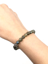 Load image into Gallery viewer, Labradorite Natural Green Faceted Bracelet