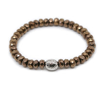 Load image into Gallery viewer, Hematite Faceted in Bronze
