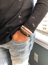 Load image into Gallery viewer, Black Obsidian, Howlite & Labradorite