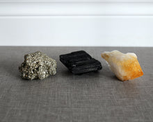 Load image into Gallery viewer, Pyrite, Citrine & Black Tourmaline with Sage & Palo Santo