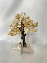 Load image into Gallery viewer, Citrine Tree on Quartz base
