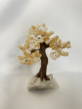 Load image into Gallery viewer, Citrine Tree on Quartz base
