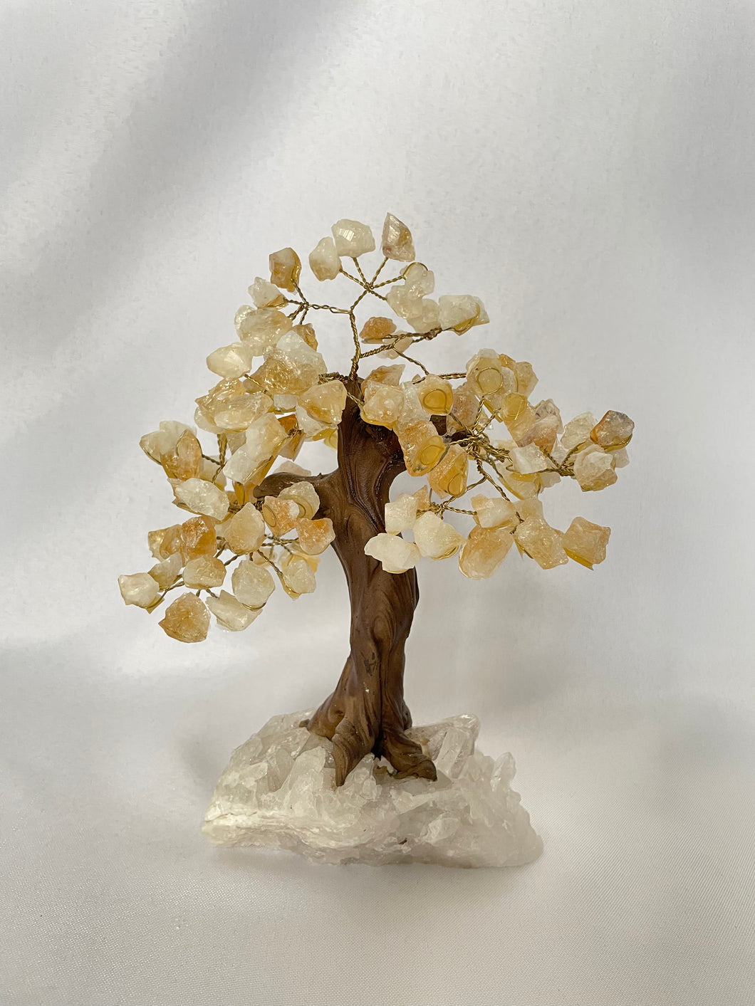 Citrine Tree on Quartz base