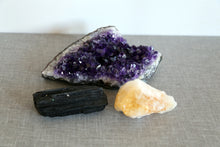 Load image into Gallery viewer, Amethyst, Citrine &amp; Black Tourmaline
