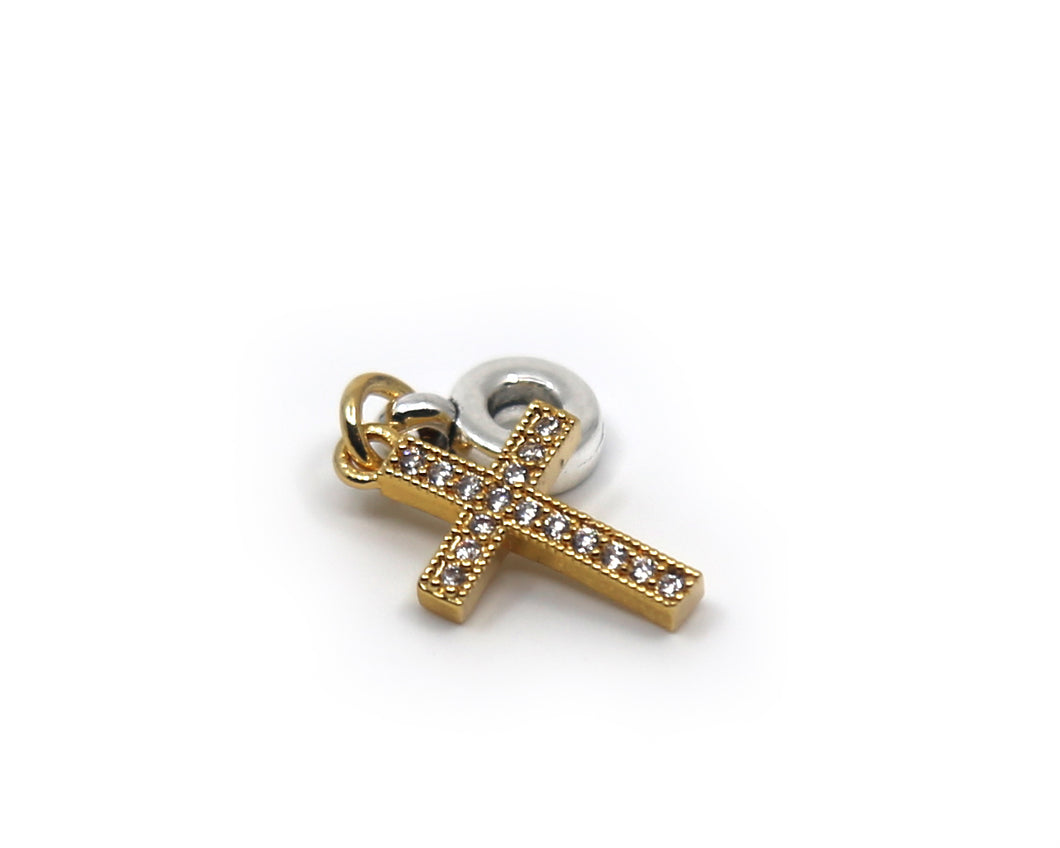 Holy Cross Charm Gold