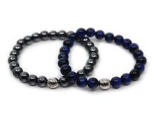 Load image into Gallery viewer, Hematite &amp; Blue Tiger&#39;s Eye
