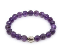 Load image into Gallery viewer, Amethyst Faceted Bracelet (Dark Purple)
