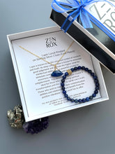 Load image into Gallery viewer, Lapis Lazuli Pendant &amp; Bracelet Set
