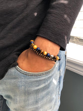 Load image into Gallery viewer, Triple Tiger&#39;s Eye &amp; Hematite
