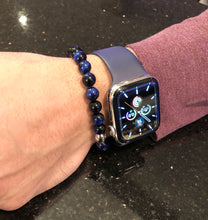 Load image into Gallery viewer, Tiger&#39;s Eye Bracelet (Blue)
