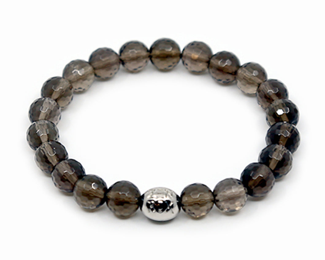 Smokey Quartz Faceted Bracelet