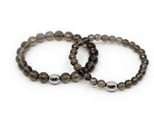 Load image into Gallery viewer, Smokey Quartz Faceted Bracelet
